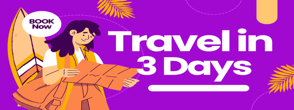 TRAVEL IN 3 DAYS